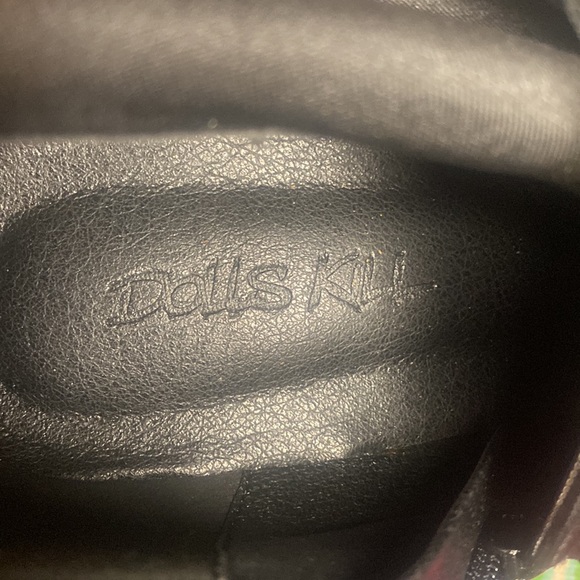 Dolls Kill Bare Bones Thigh High Skeleton Print Platform Boots Heels - Picture 8 of 8